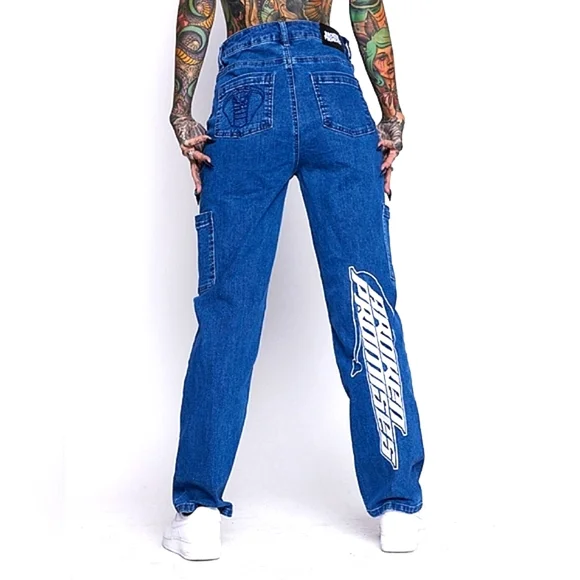 Broken Promises cargo jeans Bad Ass jeans!!! #Skaterjeans - Picture 2 of 16